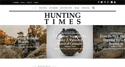 Desktop Screenshot of huntingtimes.com